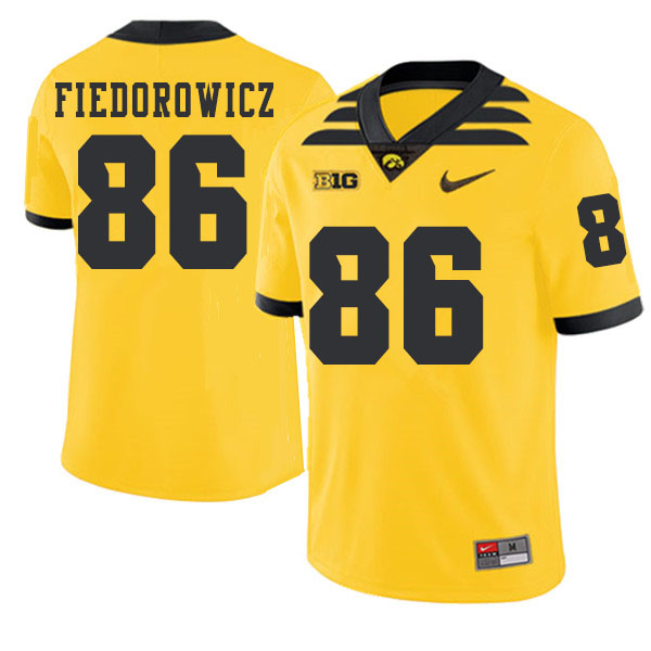 2019 Men #86 C.J. Fiedorowicz Iowa Hawkeyes College Football Alternate Jerseys Sale-Gold
